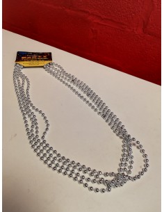 Collier de perle argenté 2