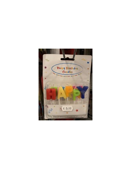 Bougies anniversaire Happy