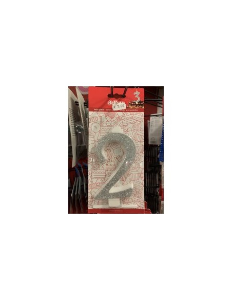 Bougie avec paillettes