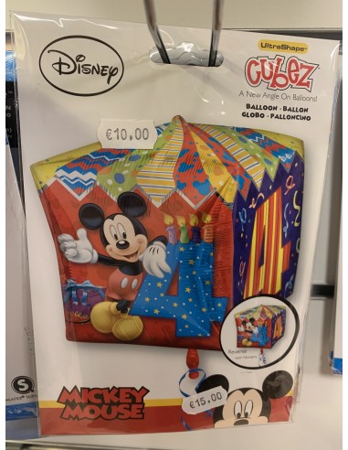 Ballon cube Mickey mouse non gonflé