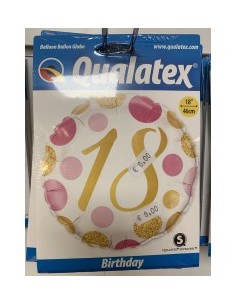Ballon anniversaire de 16 à 70 ans non gonflé