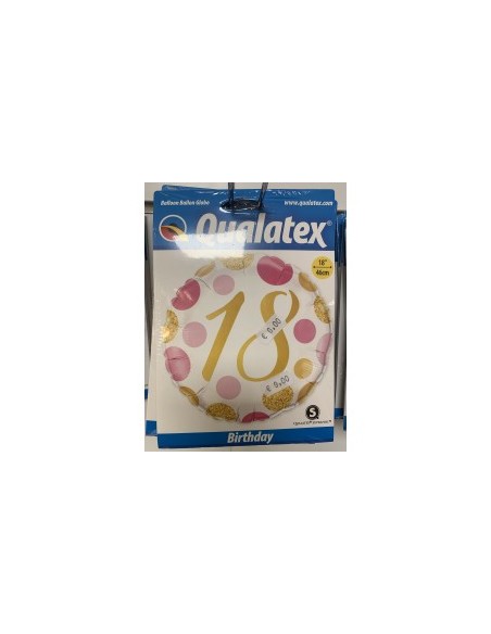 Ballon anniversaire de 16 à 70 ans non gonflé