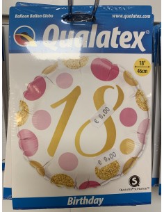 Ballon anniversaire de 16 à 70 ans non gonflé 2