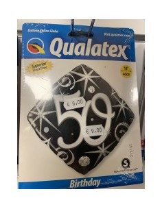 Ballon anniversaire de 18 à 100 ans non gonflé