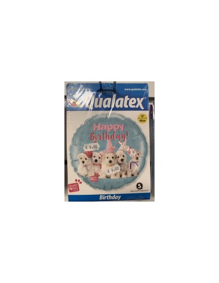 Ballon anniversaire animaux non gonflé