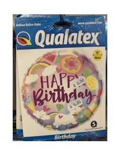 Ballon anniversaire fille non gonflé