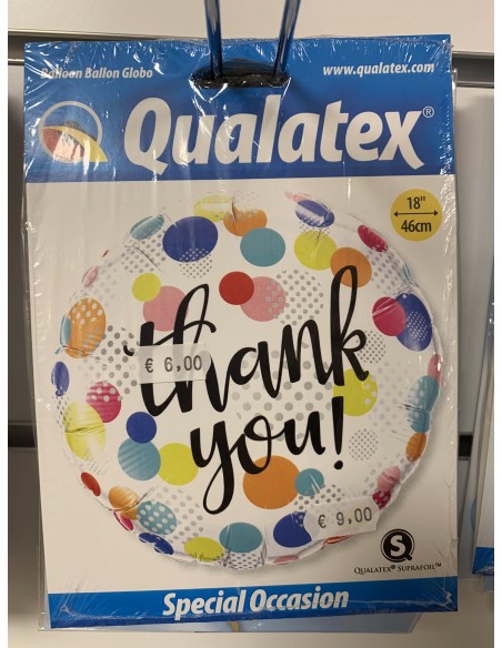 Ballon thank you non gonflé