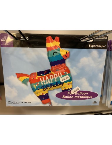 grand Ballon anniversaire non gonflé