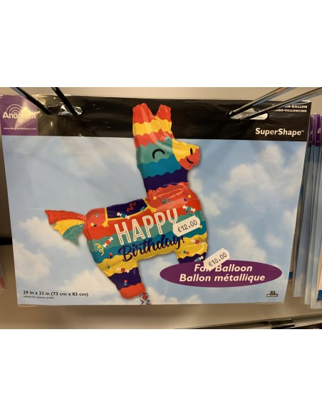 grand Ballon anniversaire non gonflé