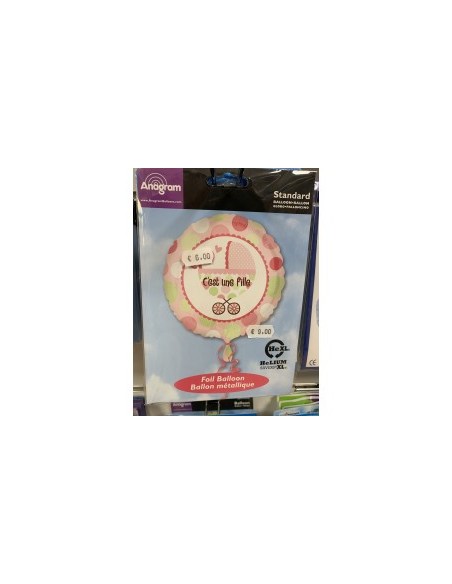 ballon babyshower fille non gonflé