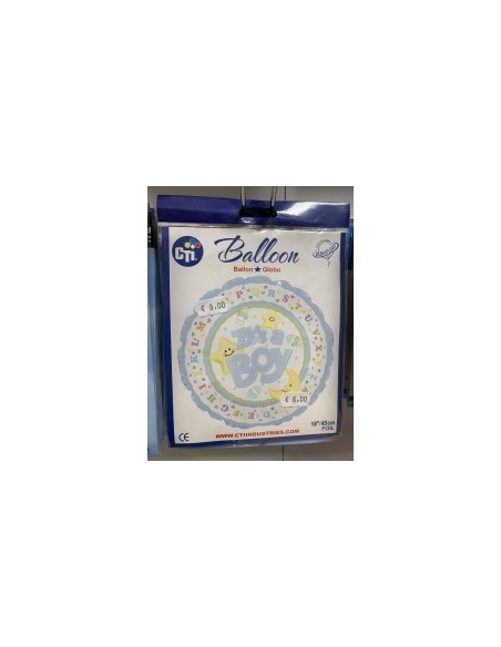 Ballon babyshower garçon non gonflé