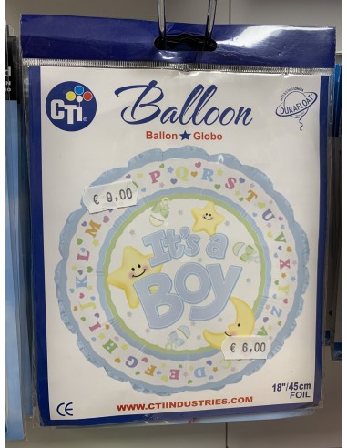 Ballon babyshower garçon non gonflé