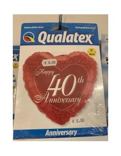 ballon anniversaire de mariage non gonflé