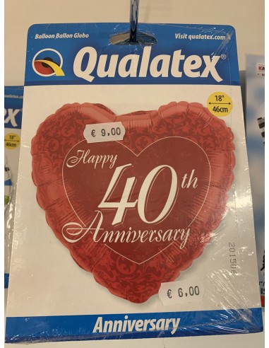 ballon anniversaire de mariage non gonflé