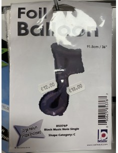 ballon note de musique non gonflé 2