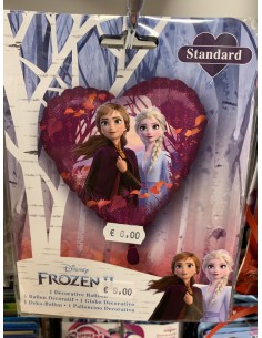 ballon reine des neiges en coeur non gonflé 2