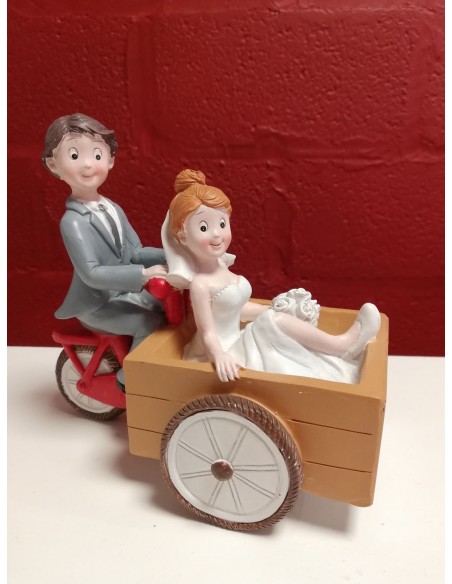 Mariés drôle de vélo