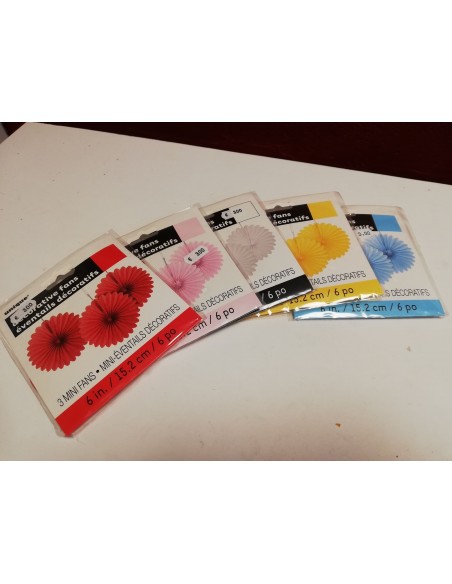 Mini éventails décoratifs