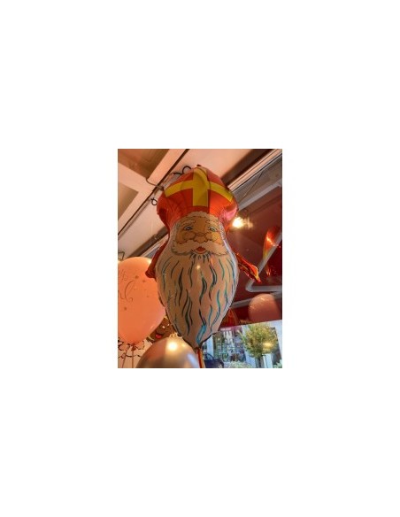 Ballon tête de Saint-Nicolas 70 cm non gonflé