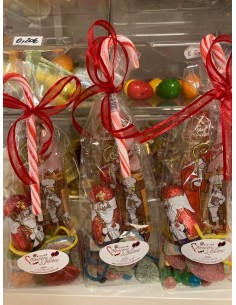 Sachet de Saint-Nicolat 130 gr Best-off des bonbons gommes+Mini Saint-Nicolas choco+ speculoos+canne en sucre d'orge 2