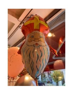 Ballon tête de Saint-Nicolas 70 cm à l'hélium