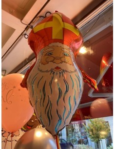 Ballon tête de Saint-Nicolas 70 cm à l'hélium 2