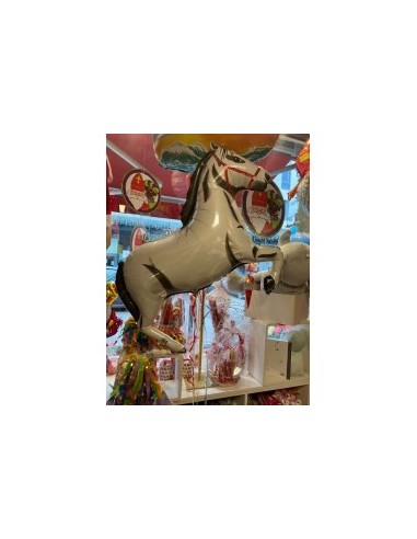 Ballon cheval de Saint-Nicolas 75 cm gonflé  à l'hélium
