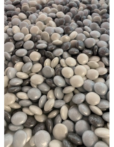 Petites dragées mélanges bleu gris